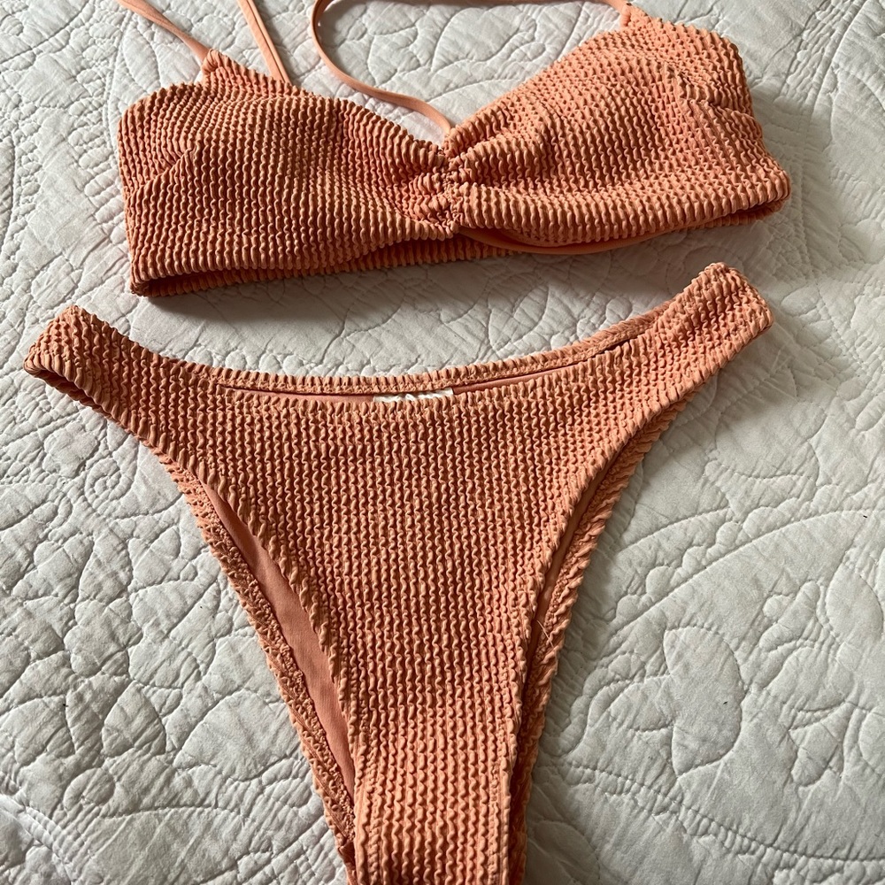 HM coral swimsuit
